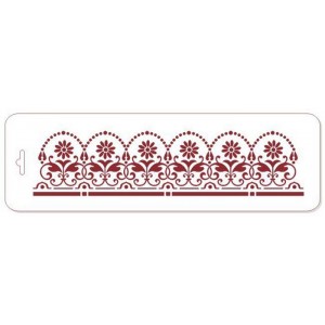 Трафарет Event Design бордюр ELGB-05 "Маргаритки", 10х32 см